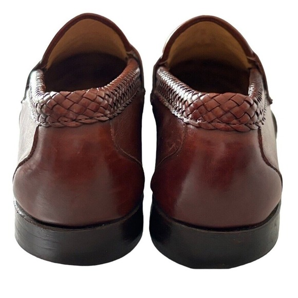 Allen Edmonds MAXFIELD Tassel Dress LOAFERS 10B BRAIDED LEATHER TRIM ITALY! main image 4